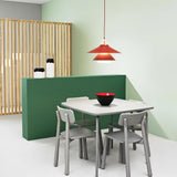 Ikono Style Aluminum Pendant Light with Glass Diffuser and Dual Shade Design for Modern Interior Decor