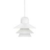 Ikono Style Aluminum Pendant Light with Glass Diffuser and Dual Shade Design for Modern Interior Decor