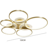 Modern Geometric Circle LED Flush Mount Ceiling Lamp for Minimalist Interior Lighting