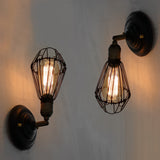 Industrial Adjustable Iron Wall Sconce Retro Black and Copper Finish Interior Light Fixture