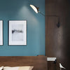 Industrial Adjustable Swing Arm Wall Sconce Metal Iron Long Arm Wall Lamp for Living Room and Bedroom