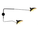 Industrial Adjustable Swing Arm Wall Sconce Metal Iron Long Arm Wall Lamp for Living Room and Bedroom