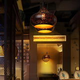 Industrial Black Iron Pendant Light Retro E27 Ceiling Hanging Lamp for Living Room Dining Office
