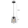 Industrial Black Wire Lantern Pendant Light for Kitchen Island Farmhouse Metal Cage Hanging Fixture