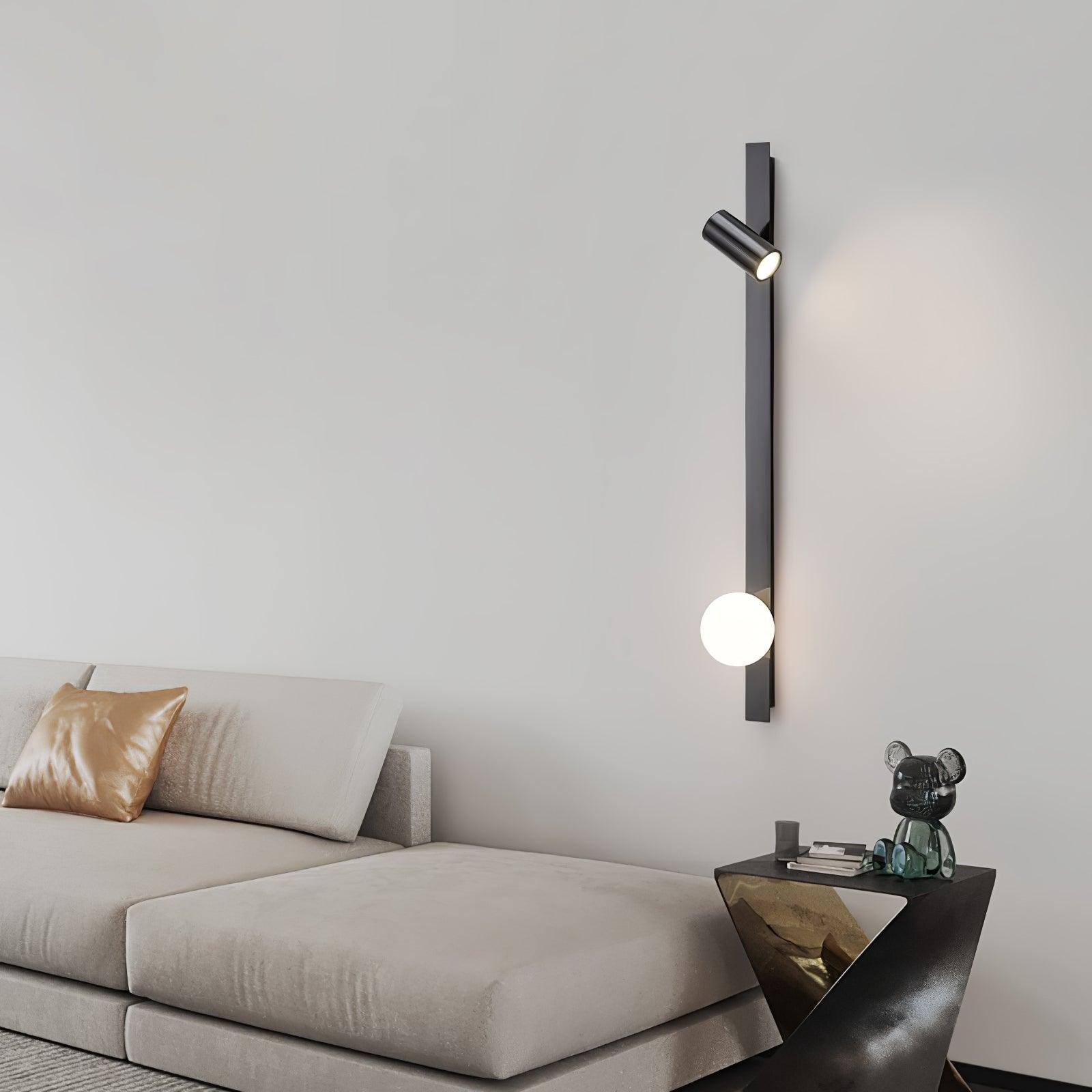 Industrial Brass Long Arm Wall Sconce for Modern Bedroom and Living Room Lighting