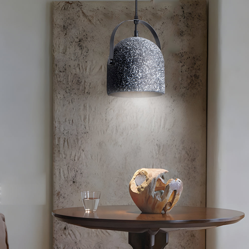 Industrial Cement Cylinder Pendant Light 1 Light Concrete Hanging Lamp for Modern Dining Room Bar
