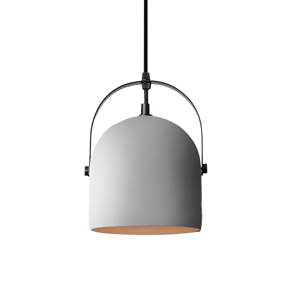 Industrial Cement Cylinder Pendant Light 1 Light Concrete Hanging Lamp for Modern Dining Room Bar