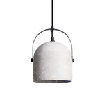 Industrial Cement Cylinder Pendant Light 1 Light Concrete Hanging Lamp for Modern Dining Room Bar