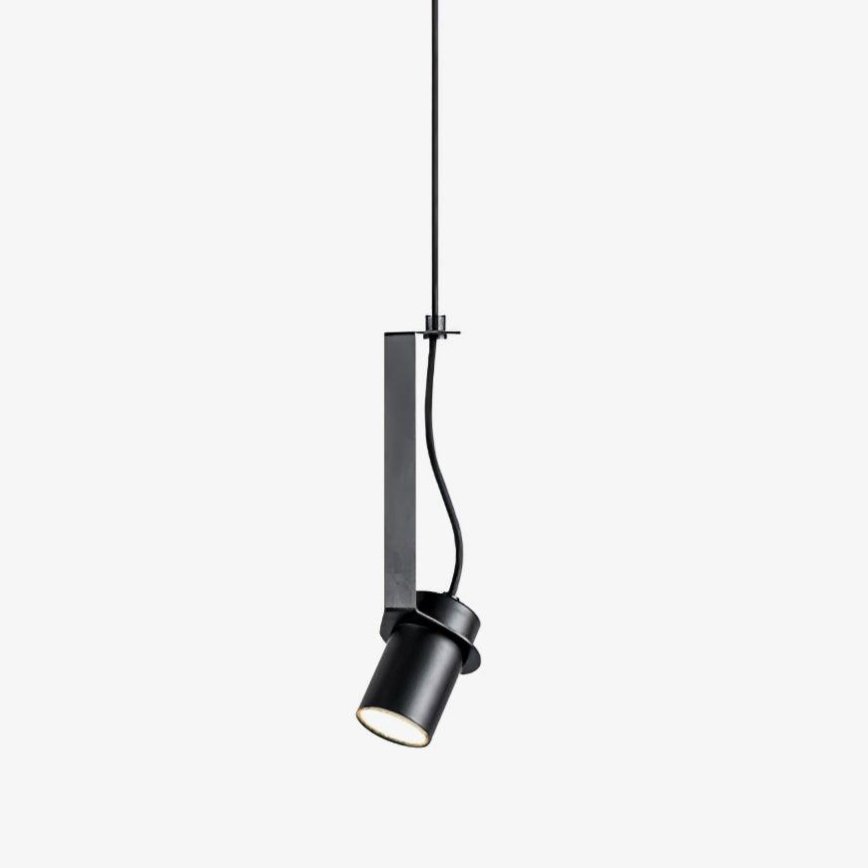 Industrial Cylindrical Metal Pendant Light Modern Minimalist Indoor Suspension Hanging Lamp