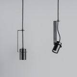 Industrial Cylindrical Metal Pendant Light Modern Minimalist Indoor Suspension Hanging Lamp