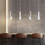 Industrial Cylindrical Metal Pendant Light Modern Minimalist Indoor Suspension Hanging Lamp