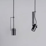 Industrial Cylindrical Metal Pendant Light Modern Minimalist Indoor Suspension Hanging Lamp