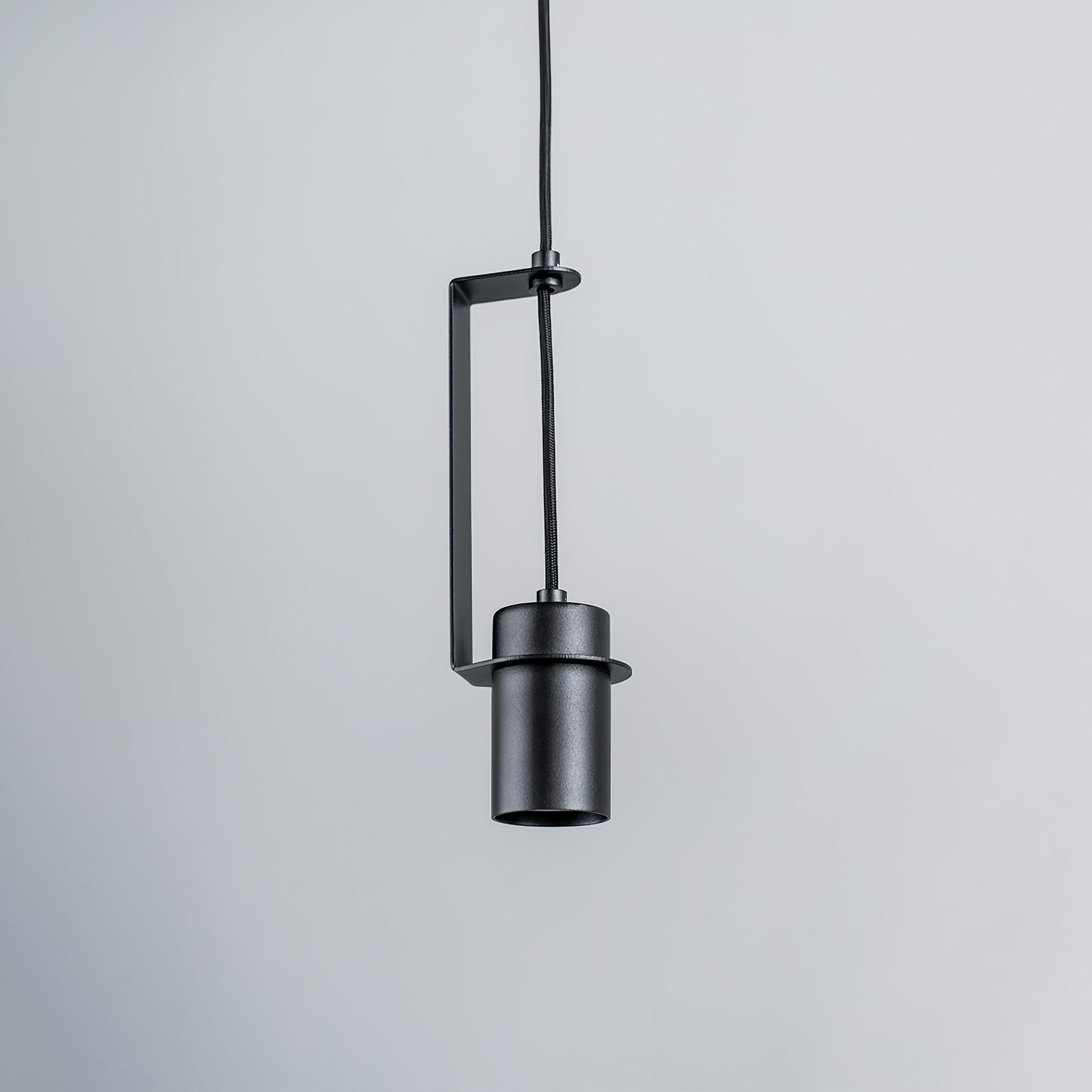 Industrial Cylindrical Metal Pendant Light Modern Minimalist Indoor Suspension Hanging Lamp