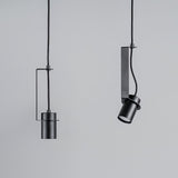 Industrial Cylindrical Metal Pendant Light Modern Minimalist Indoor Suspension Hanging Lamp
