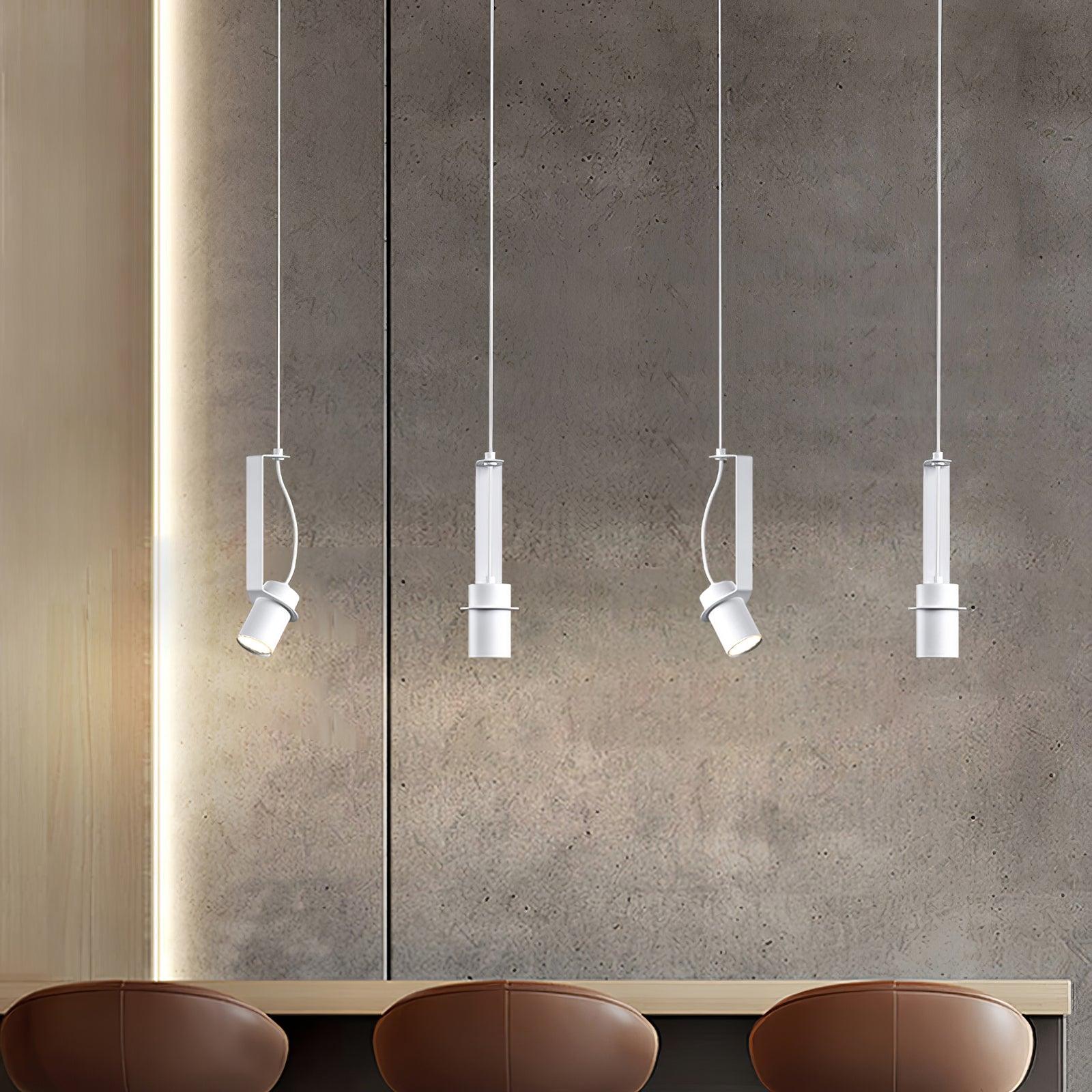 Industrial Cylindrical Metal Pendant Light Modern Minimalist Indoor Suspension Hanging Lamp