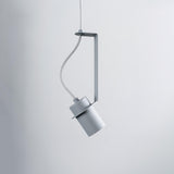 Industrial Cylindrical Metal Pendant Light Modern Minimalist Indoor Suspension Hanging Lamp