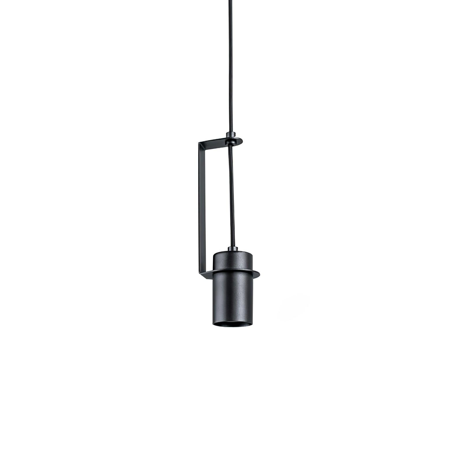 Industrial Cylindrical Metal Pendant Light Modern Minimalist Indoor Suspension Hanging Lamp