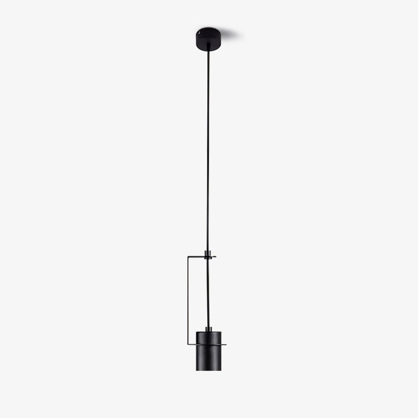 Industrial Cylindrical Metal Pendant Light Modern Minimalist Indoor Suspension Hanging Lamp