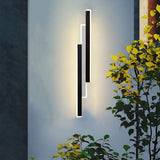 Industrial LED Linear Outdoor Wall Light 3 Bar Rectangle Sconce for Patio Porch and Garage