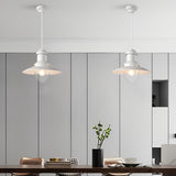 Industrial Metal Dome Pendant Light Retro Farmhouse Hanging Lamp for Kitchen Island