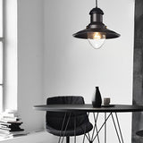 Industrial Metal Dome Pendant Light Retro Farmhouse Hanging Lamp for Kitchen Island