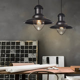 Industrial Metal Dome Pendant Light Retro Farmhouse Hanging Lamp for Kitchen Island