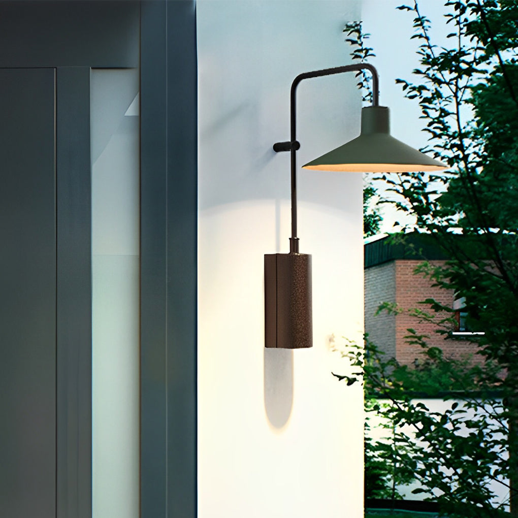 Industrial Modern Outdoor Swing Arm Wall Light Waterproof Stainless Steel LED Exterior Sconce