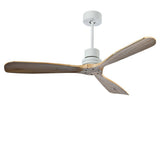 Modern Wood Blade LED Ceiling Fan Lamp with Remote Control and Intelligent Dimming Frequency Conversion