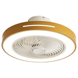 Modern Bladeless Ceiling Fan with LED Light and Smart App Remote Control Inverter Motor for Bedroom