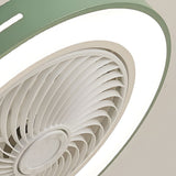 Modern Bladeless Ceiling Fan with LED Light and Smart App Remote Control Inverter Motor for Bedroom