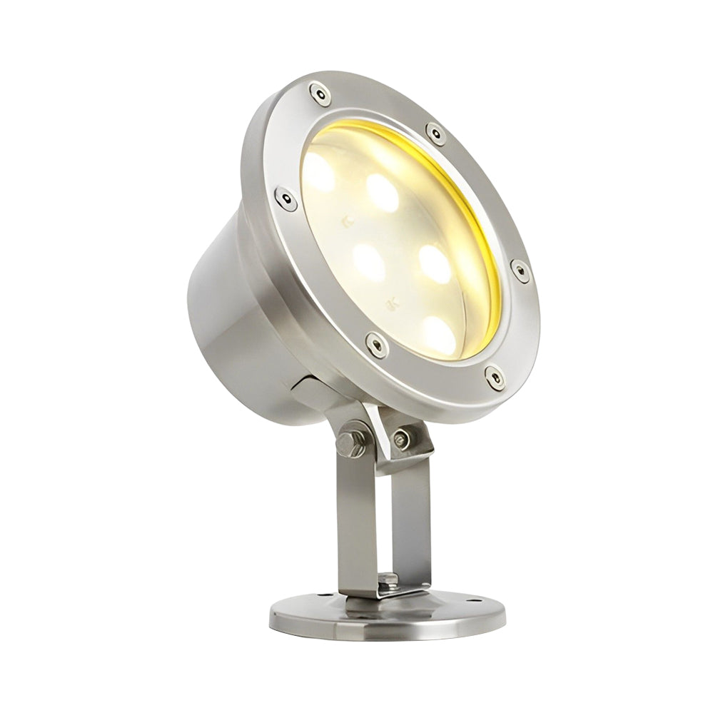 IP68 Waterproof LED Underwater Pool Light AC12V Round Outdoor Spotlight for Fountains and Gardens