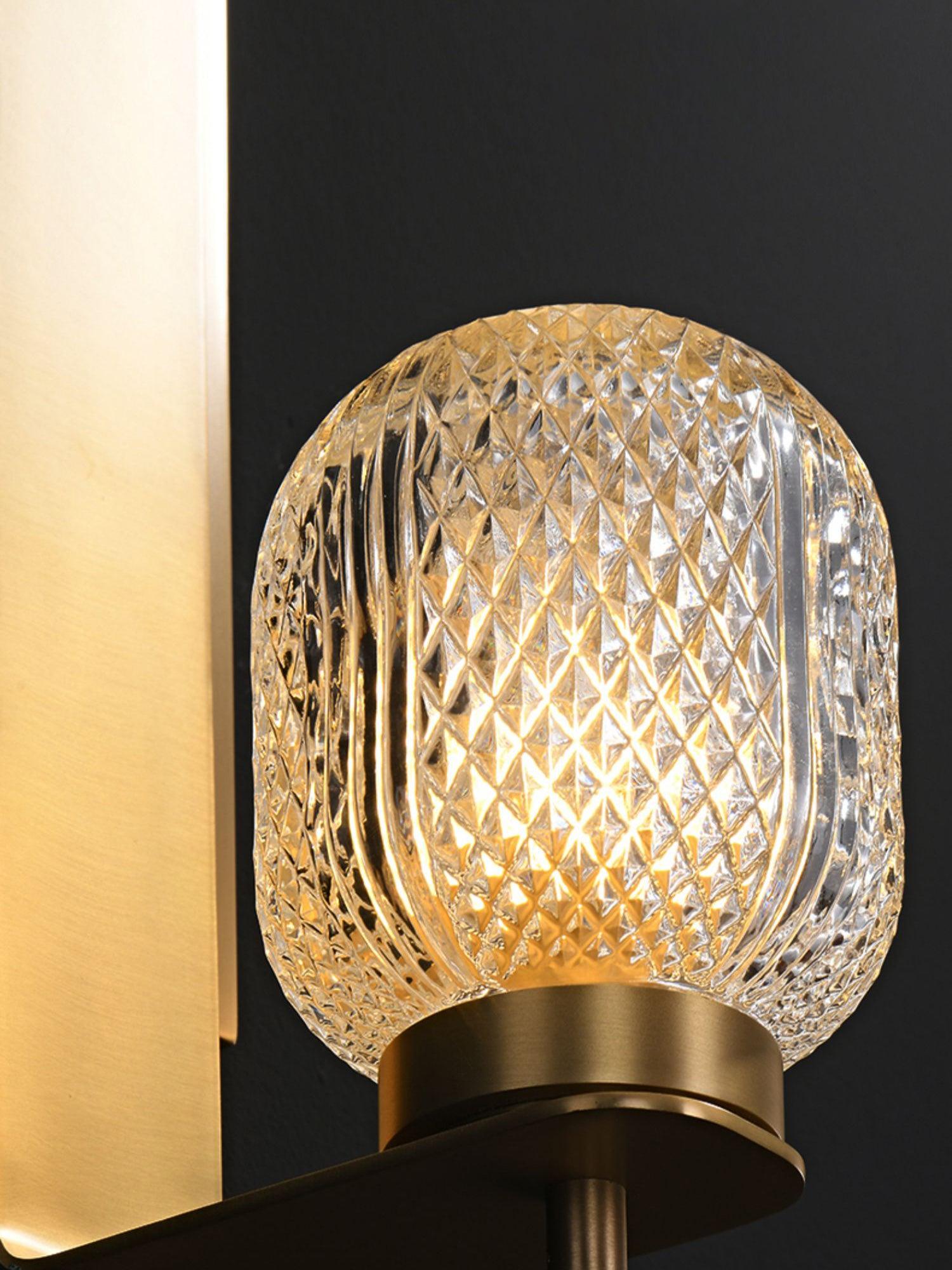 Ison Modern Brass Wall Sconce with Opaque Glass Shade Indoor Light Set of 2