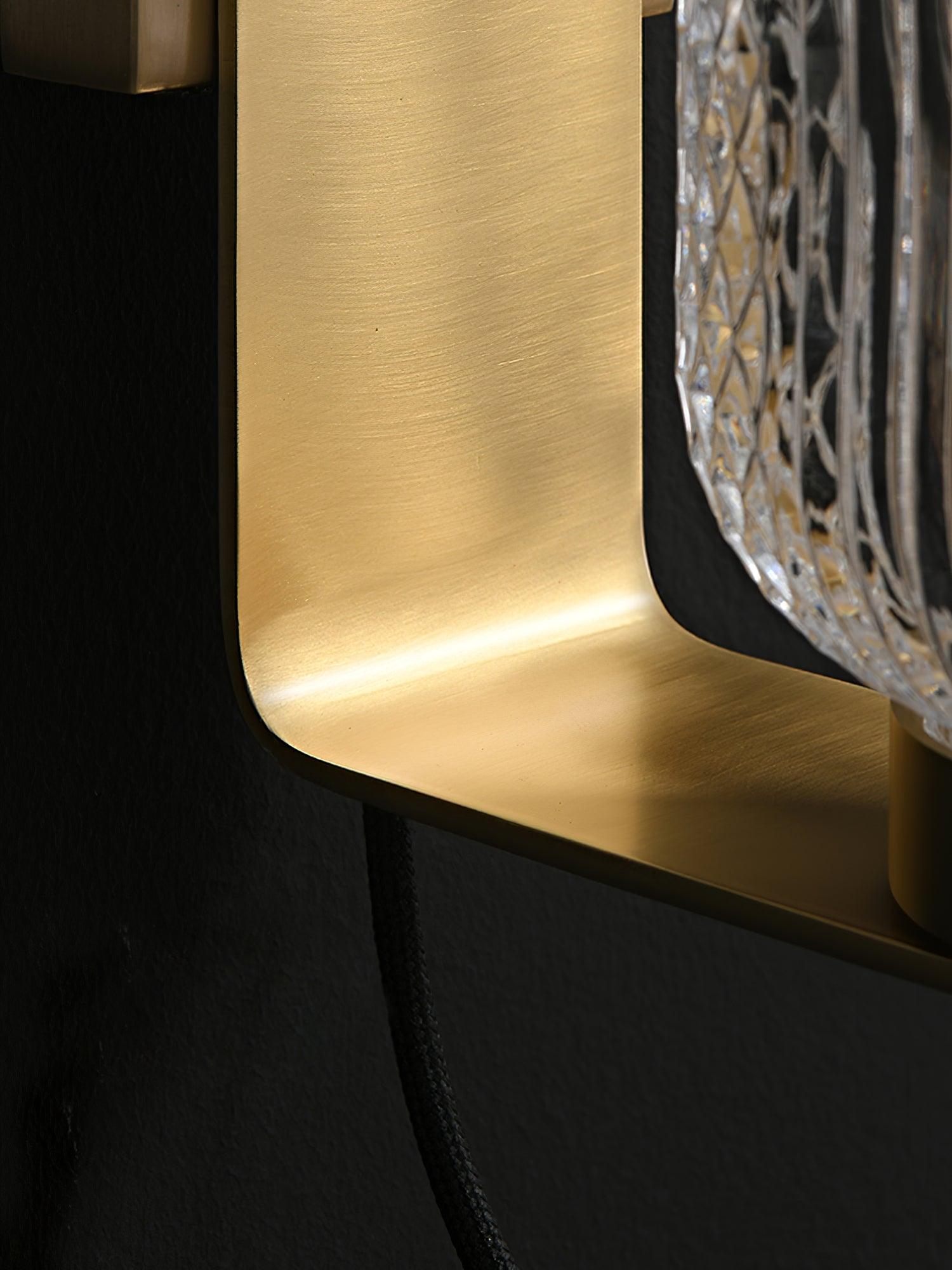 Ison Modern Brass Wall Sconce with Opaque Glass Shade Indoor Light Set of 2