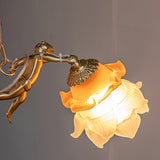 italian-aged-brass-putti-statuette-pendant-light-with-frosted-glass-globes