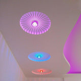 Modern Geometric Dual Color LED Flush Mount Ceiling Light 4 Inch Small Ambient Lamp