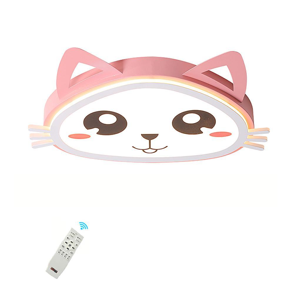 Cute Kitten Shape LED Flush Mount Ceiling Light for Kids Bedroom and Nursery