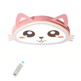 Cute Kitten Shape LED Flush Mount Ceiling Light for Kids Bedroom and Nursery