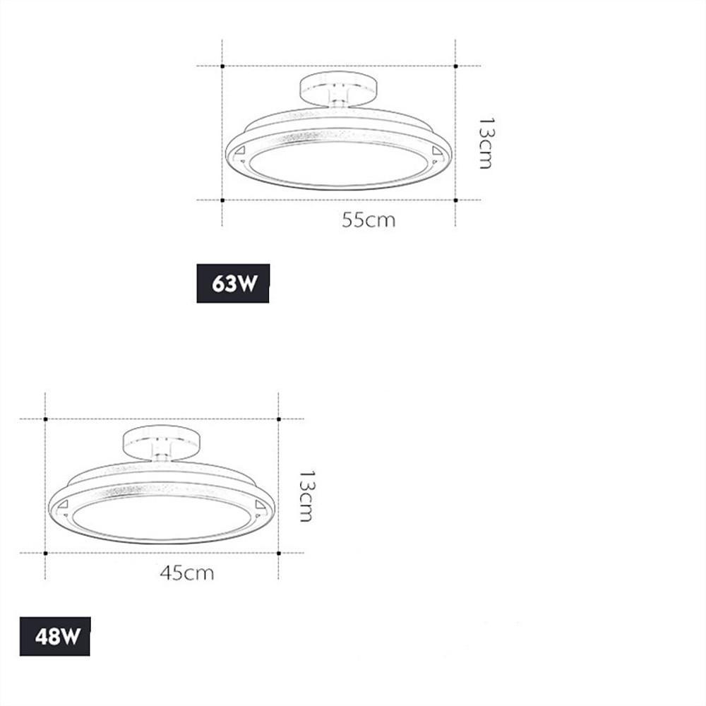 Modern Minimalism Circular LED Flush Mount Ceiling Lamp for Indoor Home Lighting