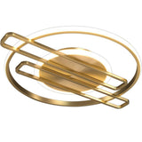 Modern Circular Linear LED Ceiling Light Dimmable Nordic Cluster Flush Mount Metal Fixture