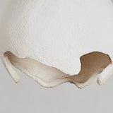 Japanese Style Creamy White Irregular Ball Chandelier for Dining Room