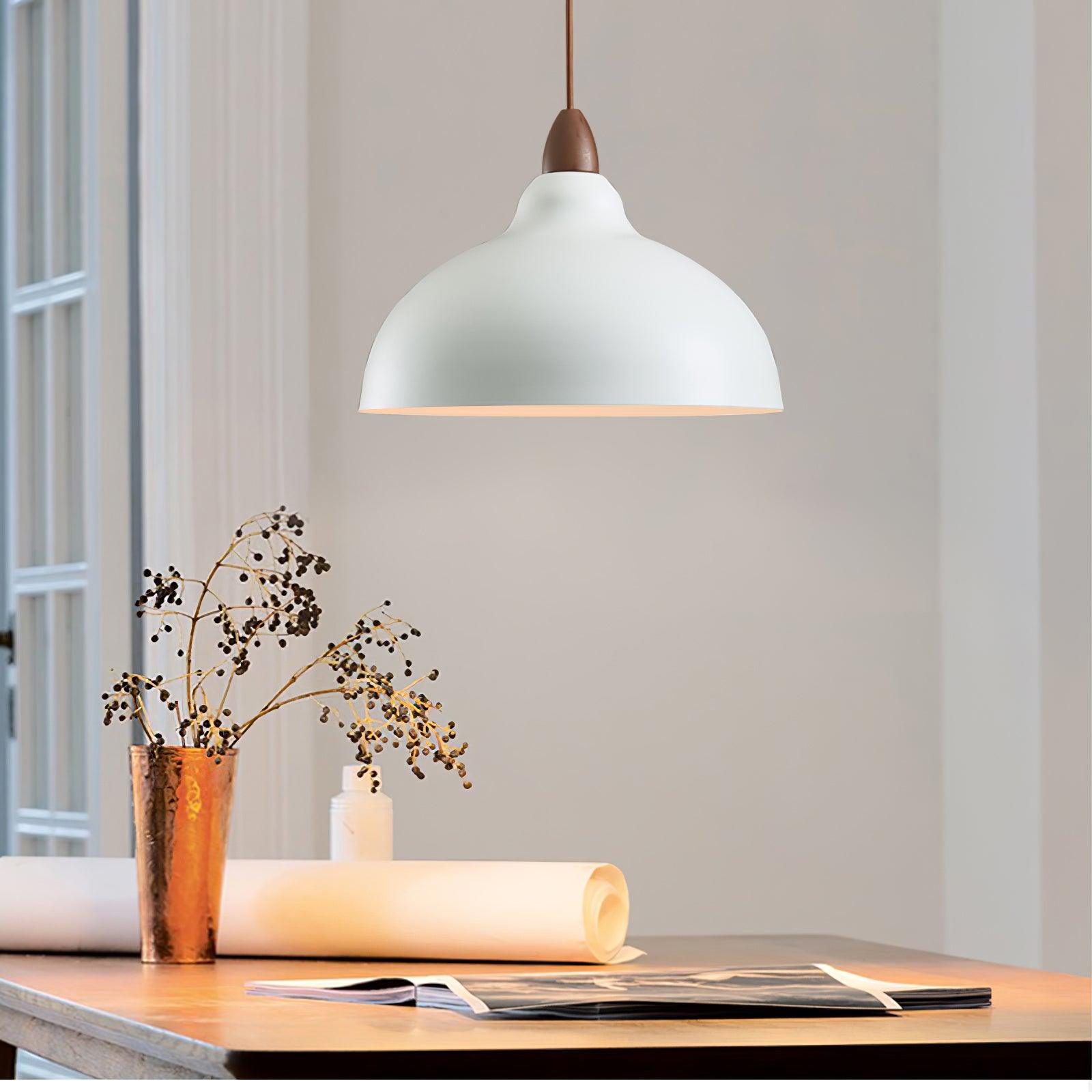 Japanese Style Natural Wood Pendant Light for Minimalist Interior Decor