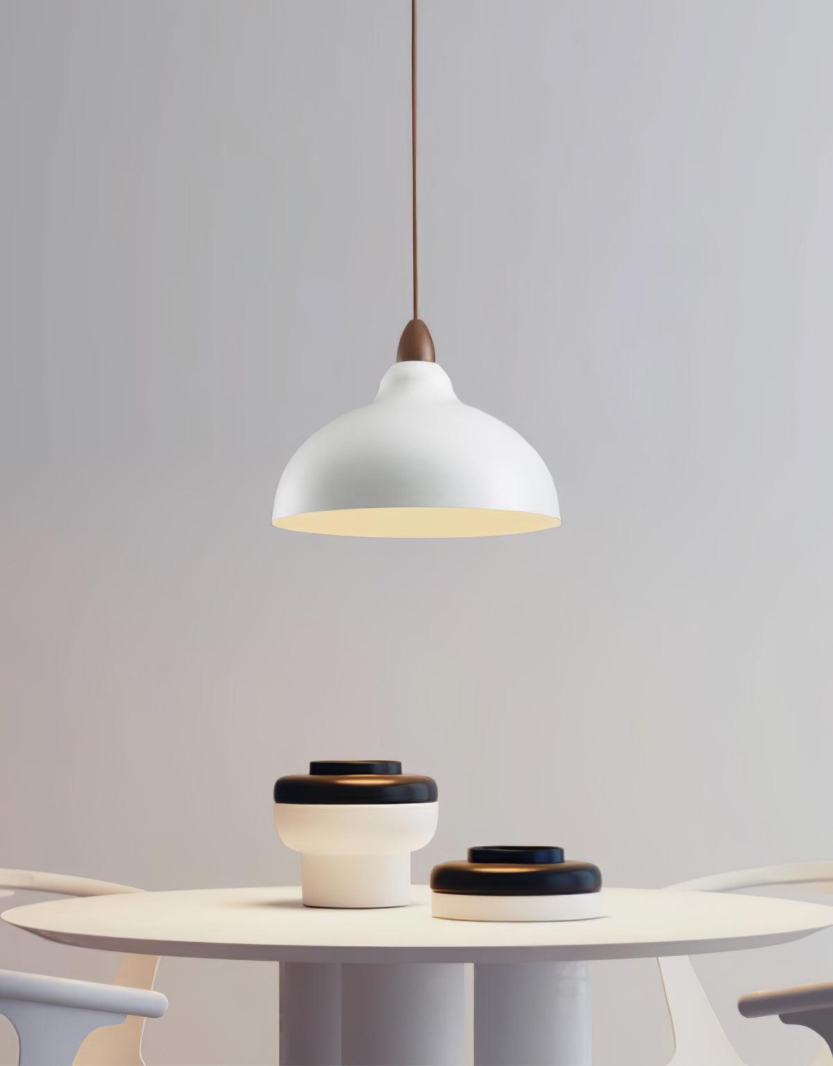 Japanese Style Natural Wood Pendant Light for Minimalist Interior Decor