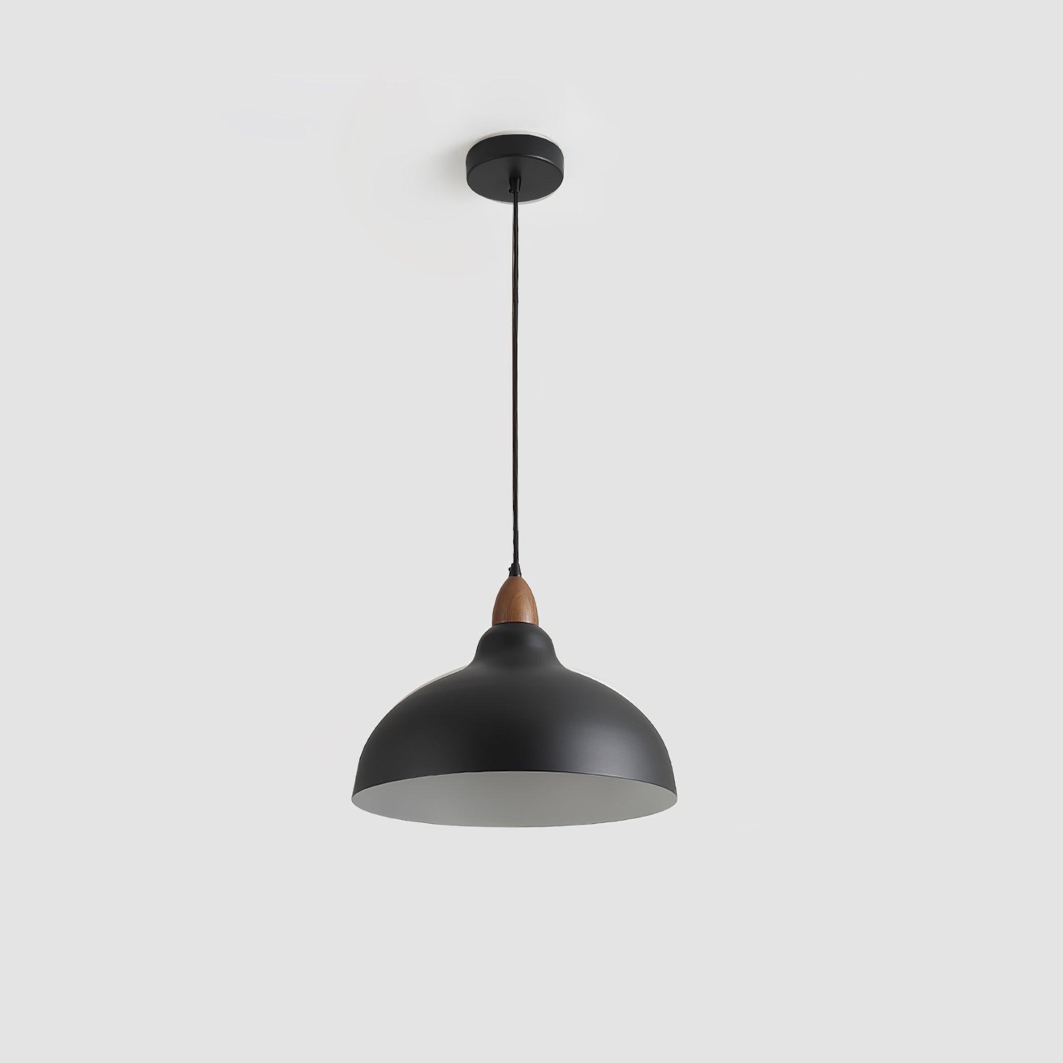 Japanese Style Natural Wood Pendant Light for Minimalist Interior Decor