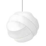 Japanese Style Wabi Sabi Silk Fabric Ball Chandelier Modern LED Pendant Light for Dining Room