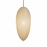 Japanese Style Washi Paper Chestnut Pendant Light Mulberry Paper Hanging Lamp for Modern Living Room
