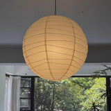 Japanese Washi Paper Pendant Lamp Handcrafted Mulberry Paper Hanging Swag Light with Plug In Cord