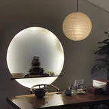 Japanese Washi Paper Pendant Lamp Handcrafted Mulberry Paper Hanging Swag Light with Plug In Cord