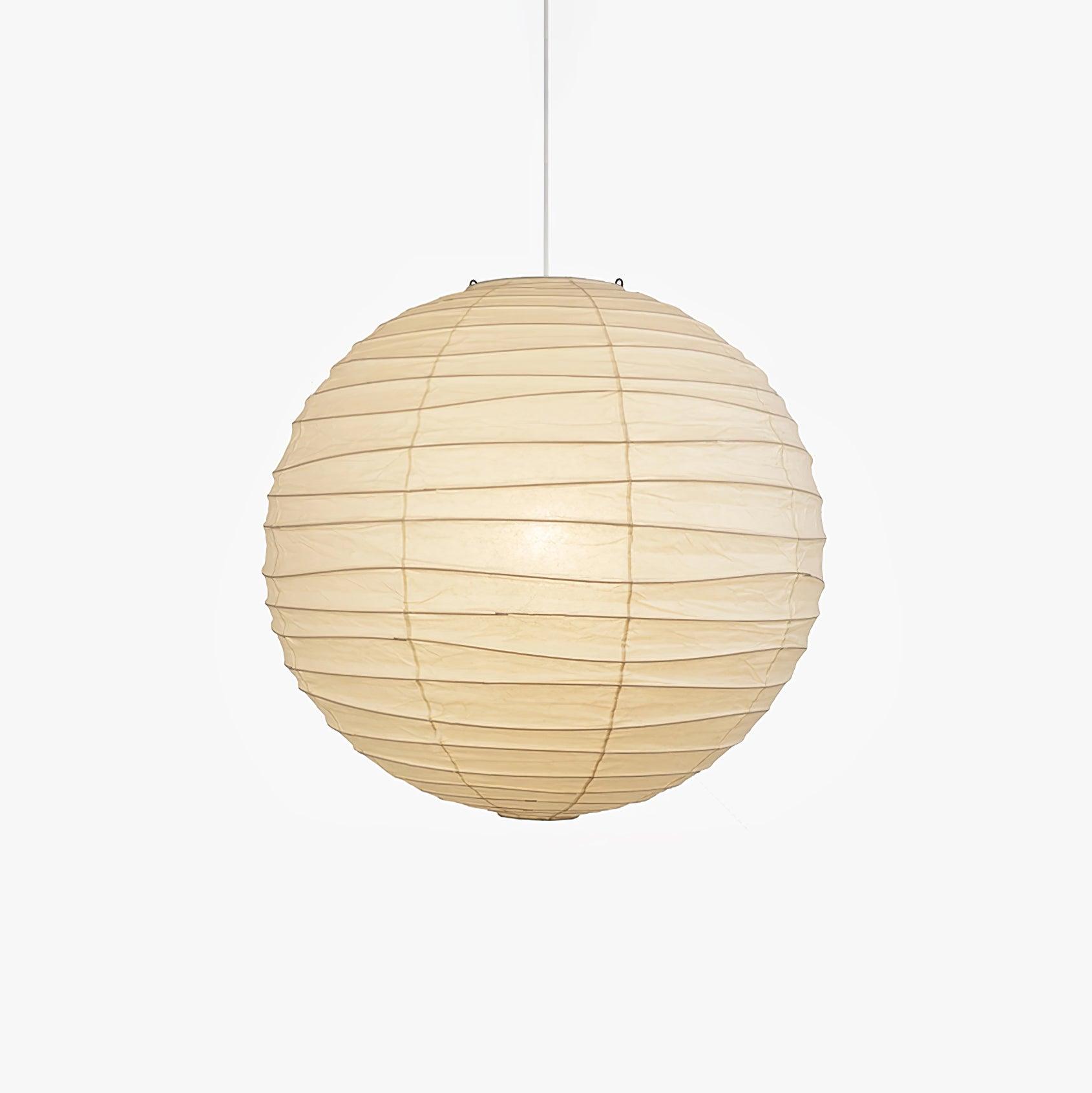 Japanese Washi Paper Pendant Light Handmade Mulberry Paper Hanging Lamp for Living Room Dining Area Zen Decor