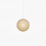 Japanese Washi Paper Pendant Light Handmade Mulberry Paper Hanging Lamp for Living Room Dining Area Zen Decor