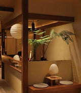 Japanese Washi Paper Pendant Light Handmade Mulberry Paper Hanging Lamp for Living Room Dining Area Zen Decor
